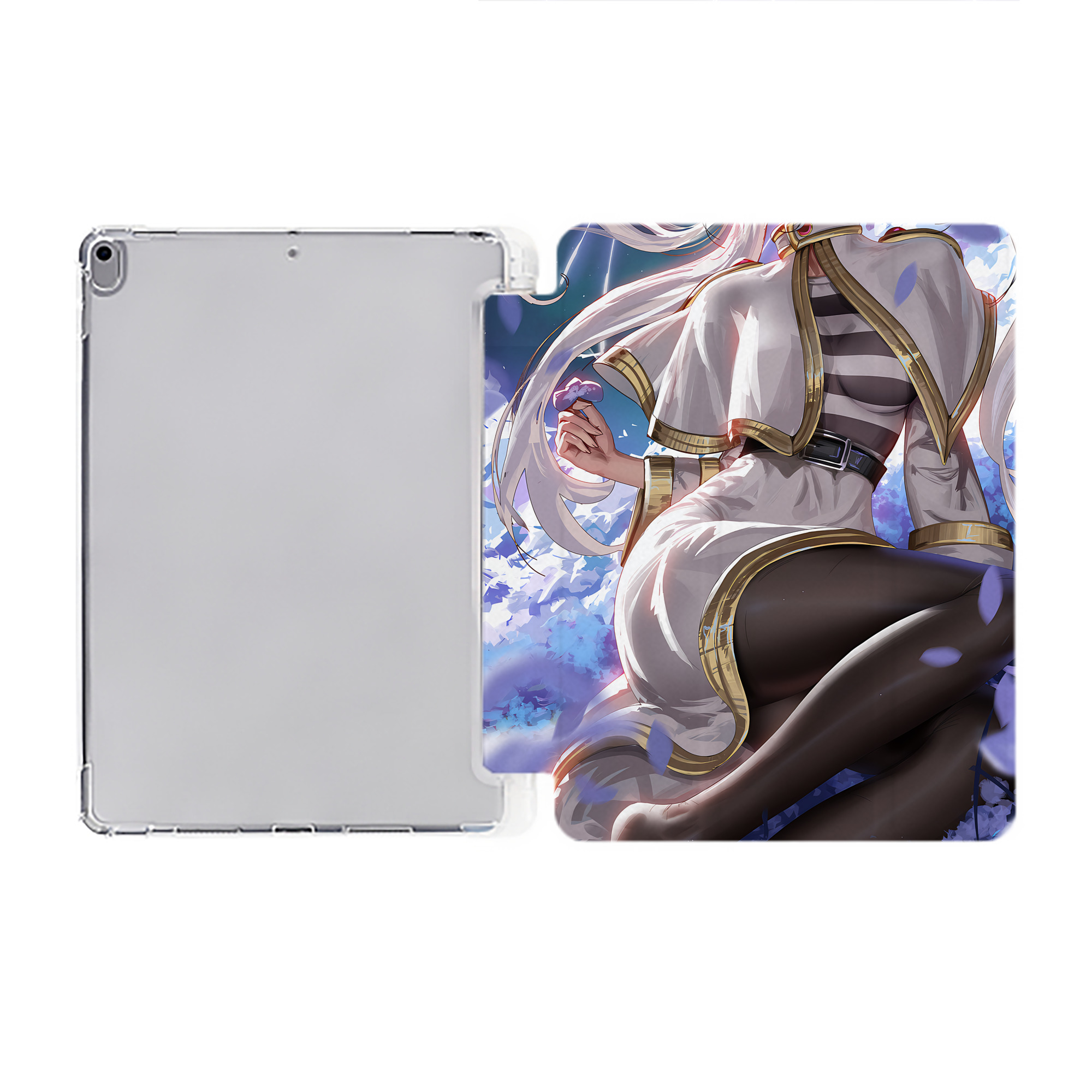（画像用） 葬送のフリーレン Frieren IPad ケース ペン収納付き 三つ折りスタンド PUレザー×シリコン 対応機種9.5/10.5/10.9インチ